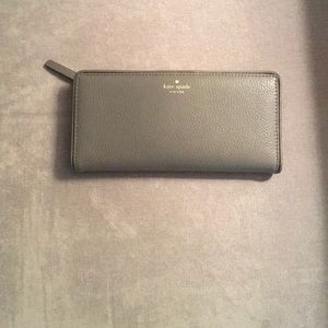 Kate Spade grey leather wallet